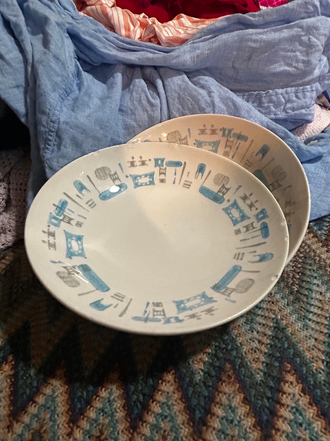 Royal China Blue Heaven Mid Century Modern Atomic Style... Etsy