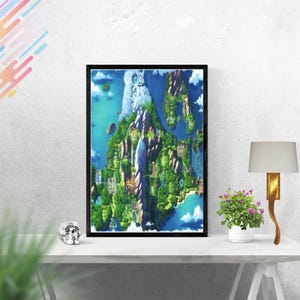 Carte de Sinnoh Plakat