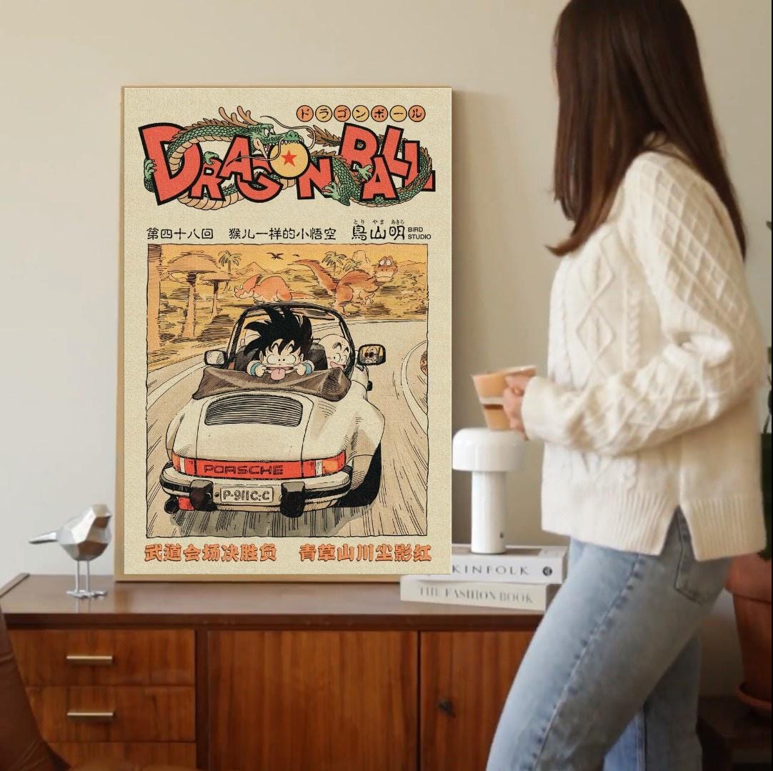 Dragon Ball Z Poster Vintage - Etsy