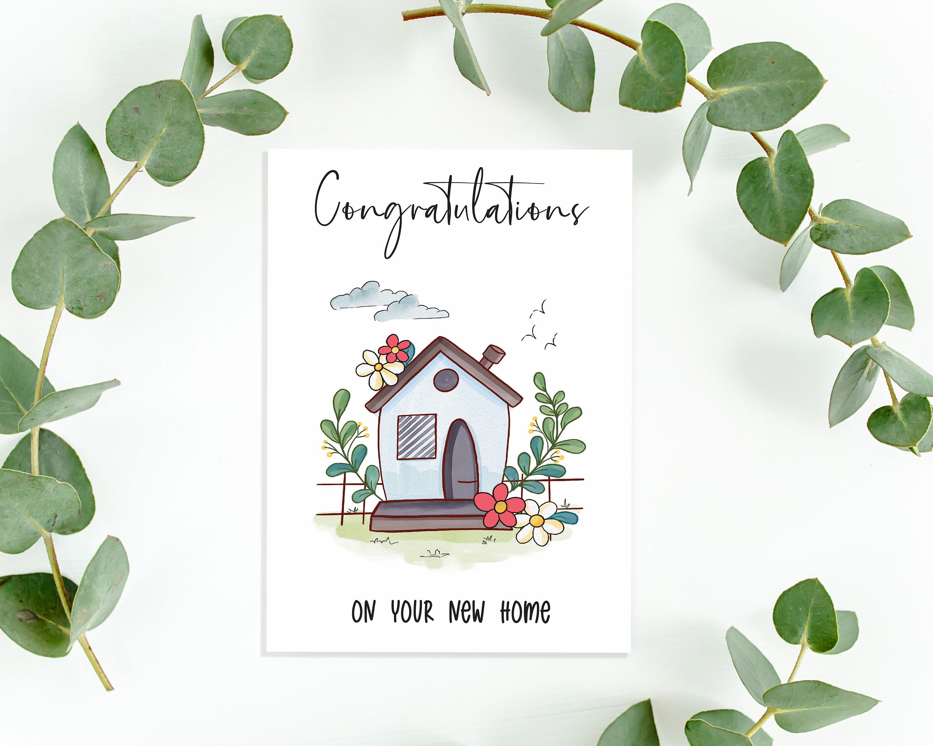 New Home Card Printable, Congratulations on New House Printable Card