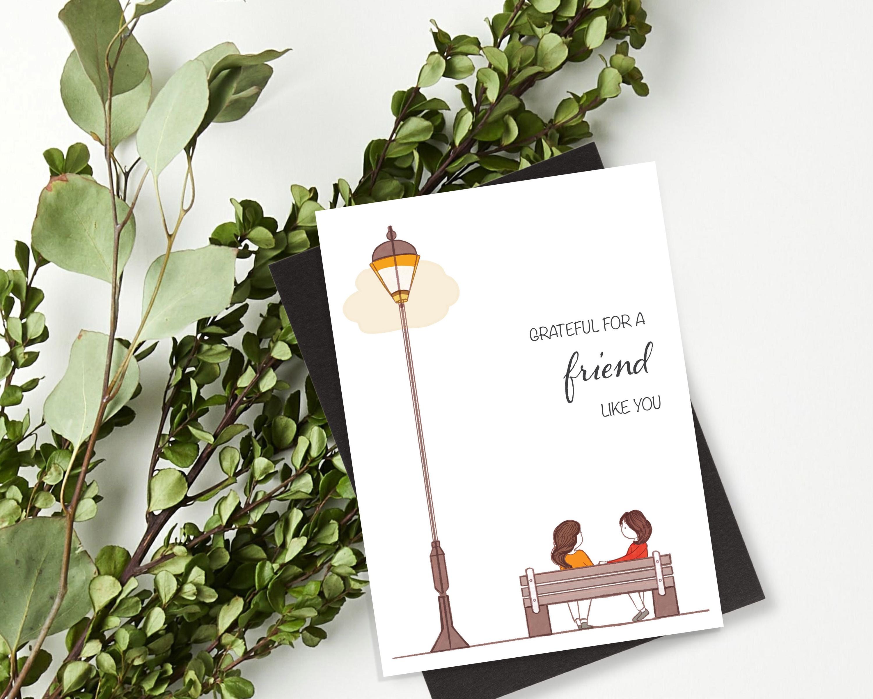Friendship Card Printable, Best Friend Card for Her, Cute Friendship ...