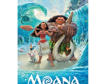 Póster de la película Moana para decoración del hogar