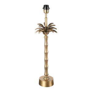 Handmade Palm Tree Table Lamp: Antique Brass Tropical Decor