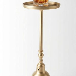 Handmade Aluminium Victorian Side Table | Elegant Drink Table