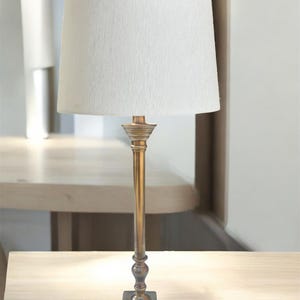 Handcrafted Aluminium & Brass Table Lamp - Tour d’Argent Design