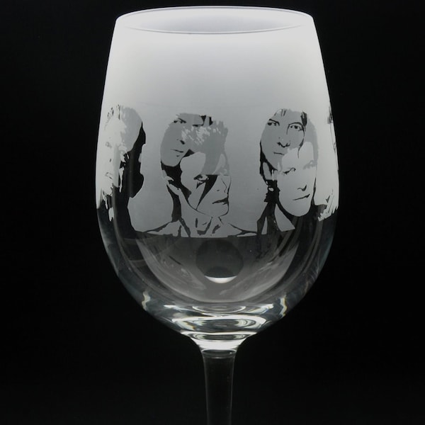 David Bowie | Crystal Wine Glass | Engraved | Gift | Present