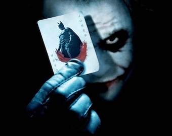 Le Joker d&#39;Heath Ledger - Le Chevalier noir (2008) AFFICHE