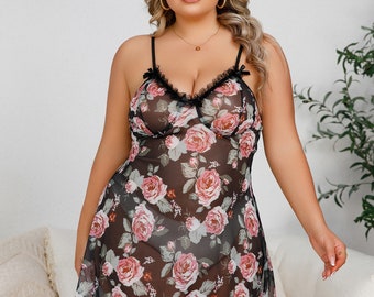 Ropa de dormir de tallas grandes, vestidos de tallas grandes, ropa de tallas grandes, tallas grandes sexy, mujeres de tallas grandes sexy, tallas grandes sexy, compras de tallas grandes