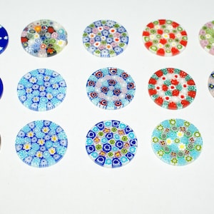 Murrine Millefiori Murano Glass Mosaic Colored Round 23 mm. "Antica Murrina Veneziana"