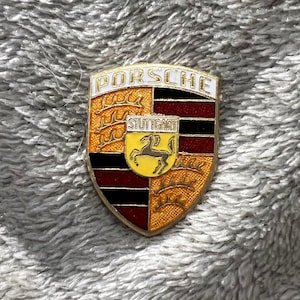 Porsche Emblem 3D Gel Silicone Sticker Domed