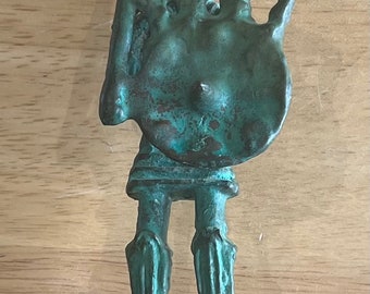 Civilta Nuragica bronze sculpture figure 175 mm in height.