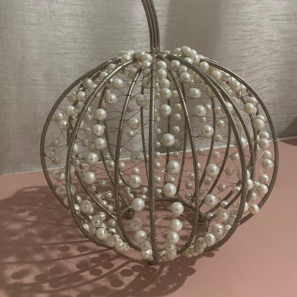 Pearl Pumpkin Decoration