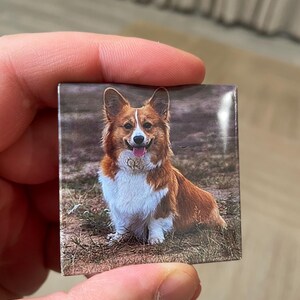 Personalized Handmade Photo Magnets 2x2&quot; | Gift for Couples| Holiday Gift | Custom Fridge Magnets | Birthday Gift | Best Friend Gift