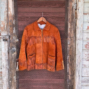 Women Short Cowhide Suede Leather Jacket With Fringes
