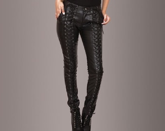 Women Leather Pant Genuine Soft Lambskin Leather Party Pants - Etsy