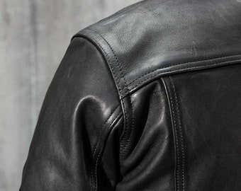 全国総量無料で Trucker Classic Men's Jacket Real Style Western Black ジャケット・アウター
