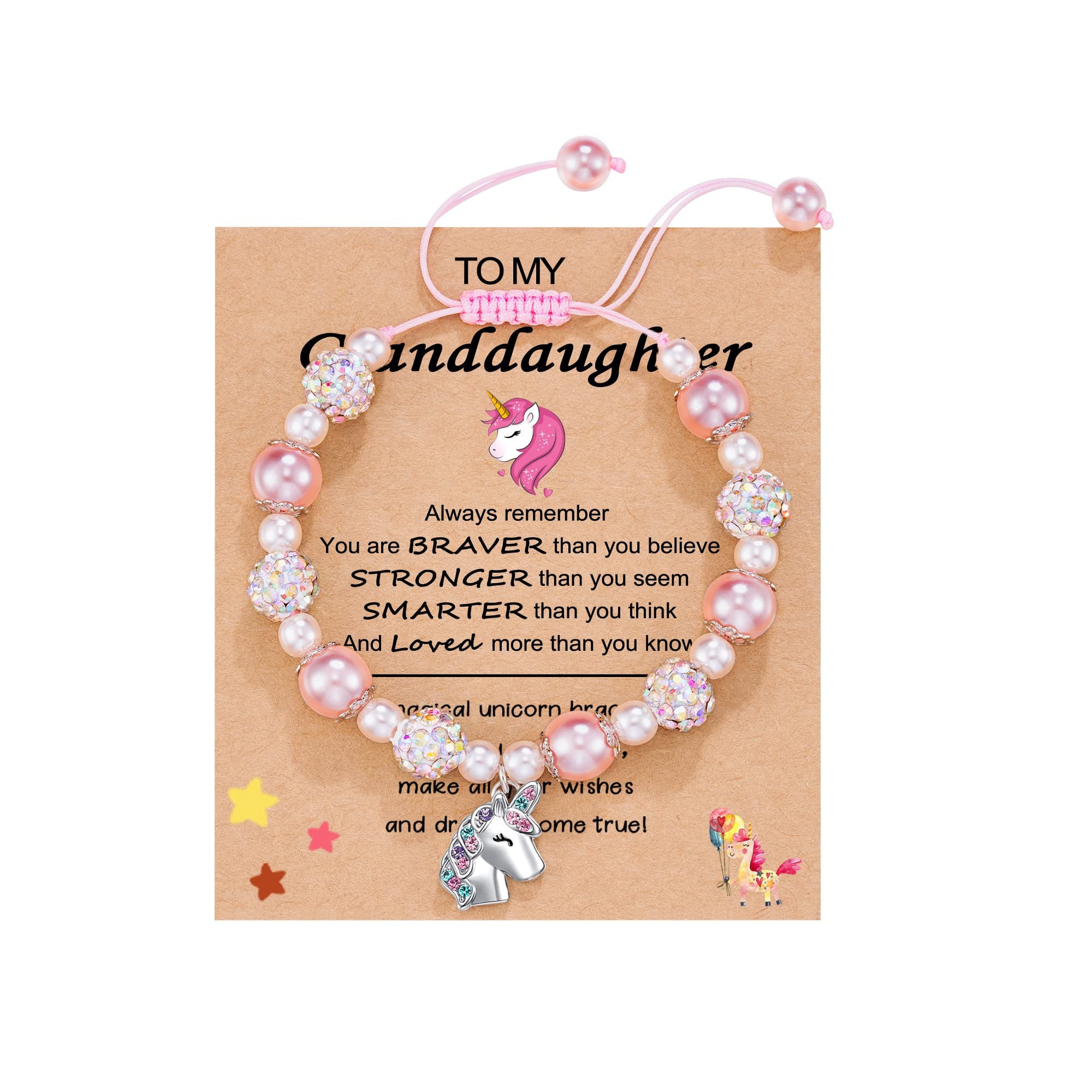Granddaughter Gifts, Unicorns Jewelry Gifts for Little Girls Jewelry Ages 6-8 8-12 10-12 Year Old Girl Gifts Girls' Christmas Easter Kindergarten
