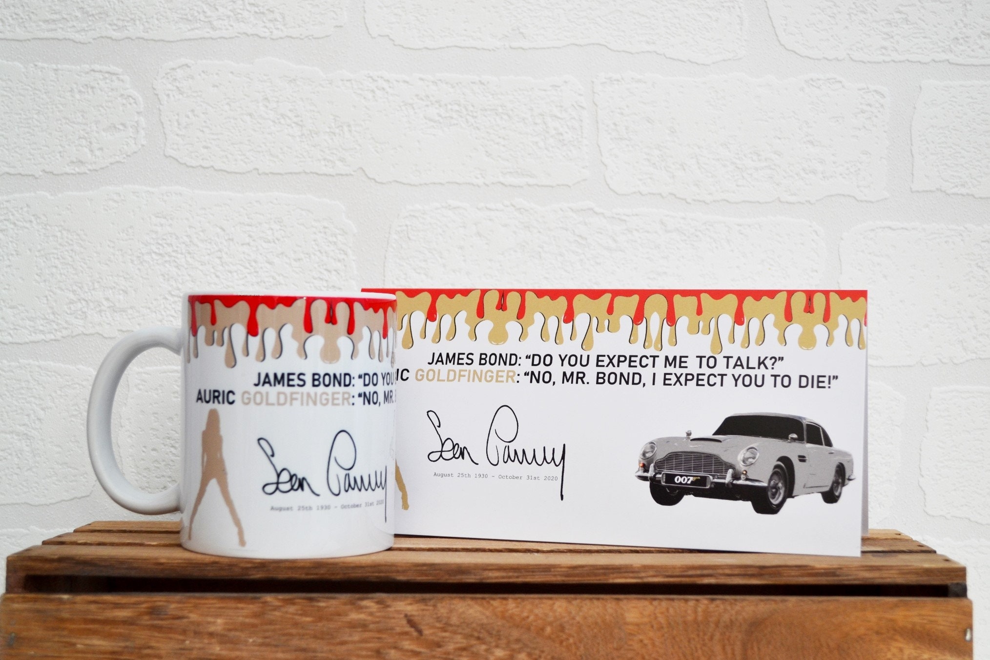 James Bond Gift Set | Sean Connery | Goldfinger | Valentines Gifts ...