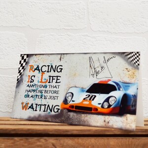 Grußkarten | Nick McQueen | Geburtstagskarten | Auto-Erinnerungsstücke | Fahrer Zitate | Karten | Besondere Anlässe | Motorsport Karten |