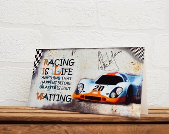 Greeting Cards | Steve McQueen | Birthday Cards | Car Memorabilia | Driver Quotes | Cards | Special Occasions | Motorsport Cards |
