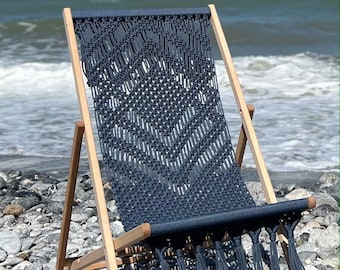 Macrame Handmade Deck Chair "Yin"