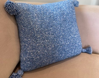 Handmade Knitted Cushion Cover, Throw Pillow