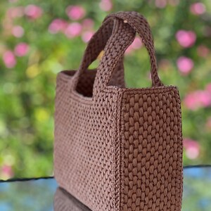Handmade Raffia Tote Bag. Straw Hand Bag image 7