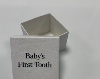Personalised First Tooth, First Curl, Baby’s First Gift, New Baby, Christening Gift, Baby Shower, Baby Haircut, Printed Trinket Box