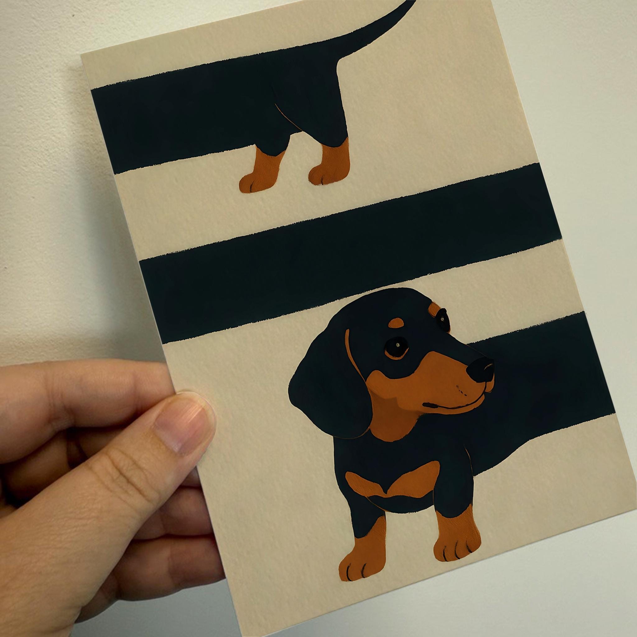 Cute Dachshund Greeting Card | Sausage Dog Birthday Card | Dog Lover ...