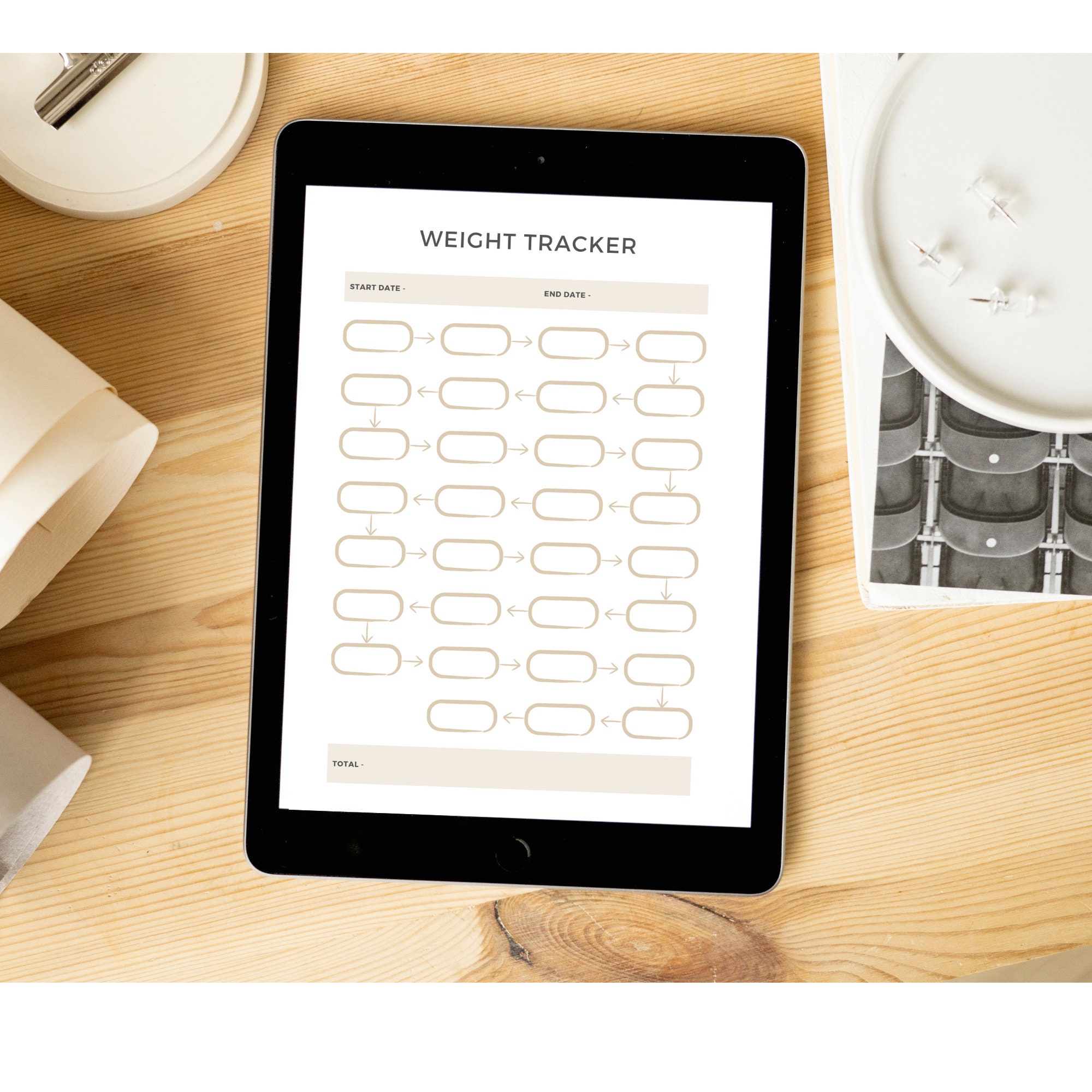 Printable Weight Loss Tracker, Workout Digital Planner, Fitness Planner ...