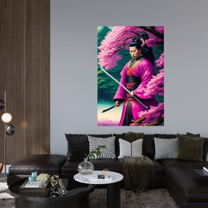 AI KUnst Women whit Pink Hair, Digital Kunst,AI KUnst, Wall Art