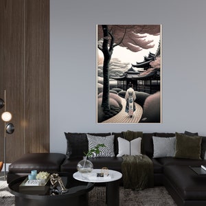 AI KUnst Women whit Pink Hair, Digital Kunst,AI KUnst, Wall Art