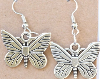 large butterfly earrings