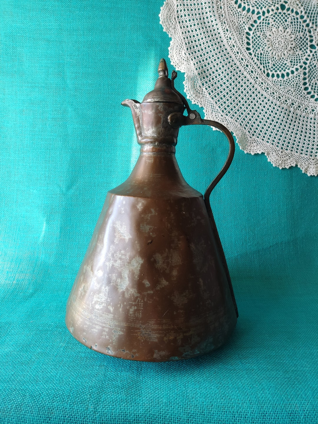 Large Antique Copper Juggreek Copper Jugantique Copper Etsy