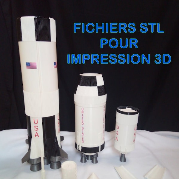 Fichier STL pour impression 3D - Saturn V