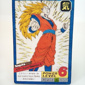Fichier SVG pour la gravure laser - Carte 677 - Songoku - Carte Dragon Ball Z à peindre