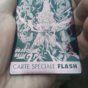 Lot de 6 Cartes de collection Dragon Ball en Alu - 54mm x 86mm - Cartes Flash
