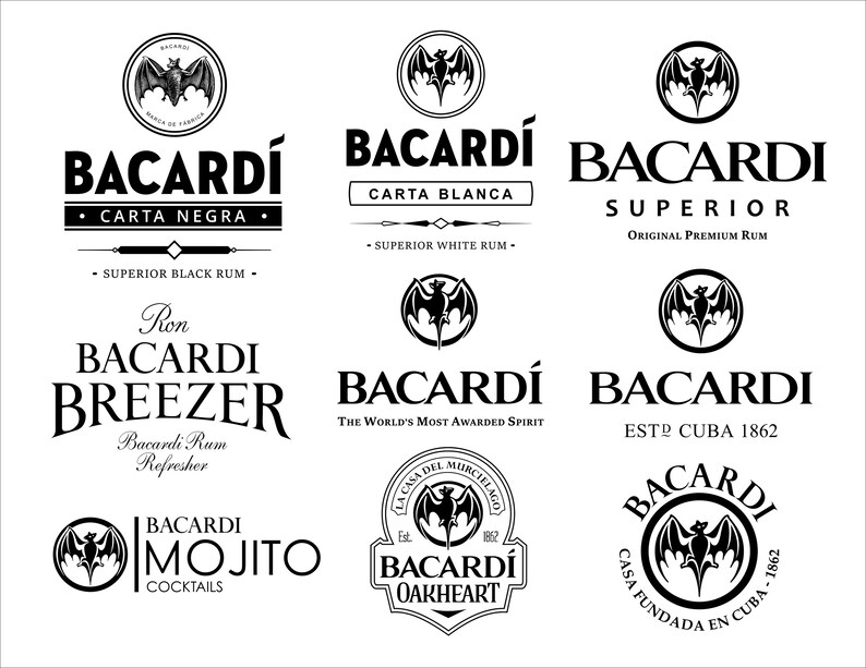 Alcohol Drink Rum Ron Tequila Bottles Custom and Famous Etsy Australia