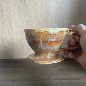 Handmade Warm Butter Brown Pour Over - use with your favorite mug!