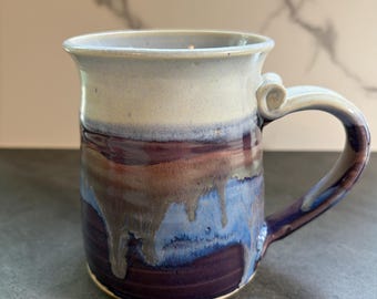 Purple Haze Mug — Handmade Pottery in Purple & Blue