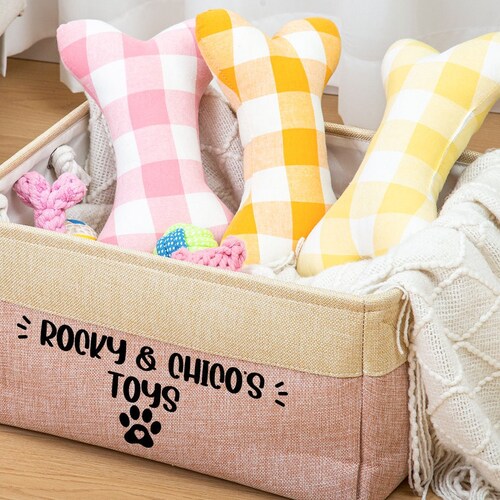 Dog Toy Crate Pet Toy Storage Cat Toy Box Custom Toybox Etsy
