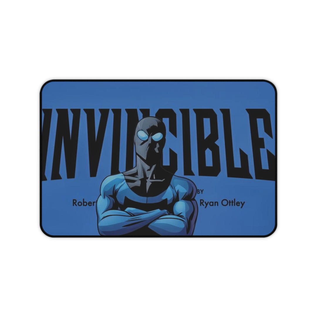 Invincible Comic Hero Desk Mat | Blue Superhero Mousepad - Etsy