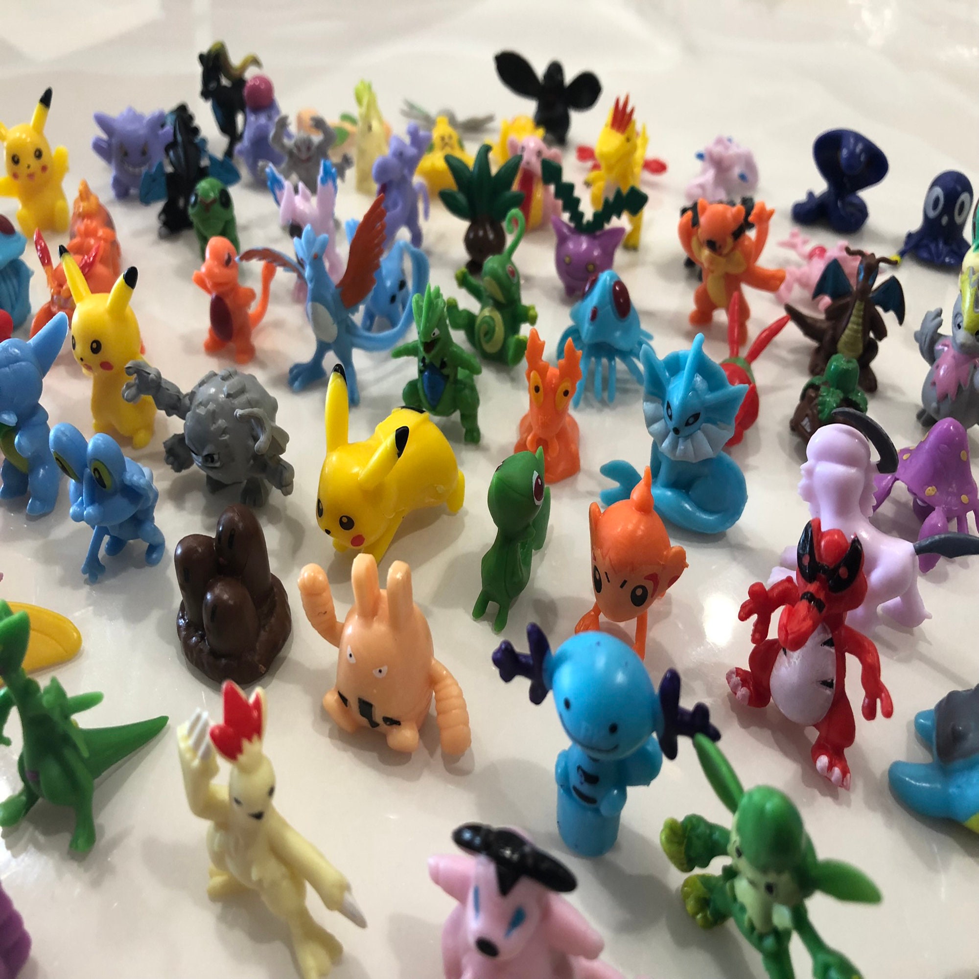 144 Pieces Pokemon Cake Toppers Figures Figurines Pcs 2-3CM Toy Lot Kids  Anime 