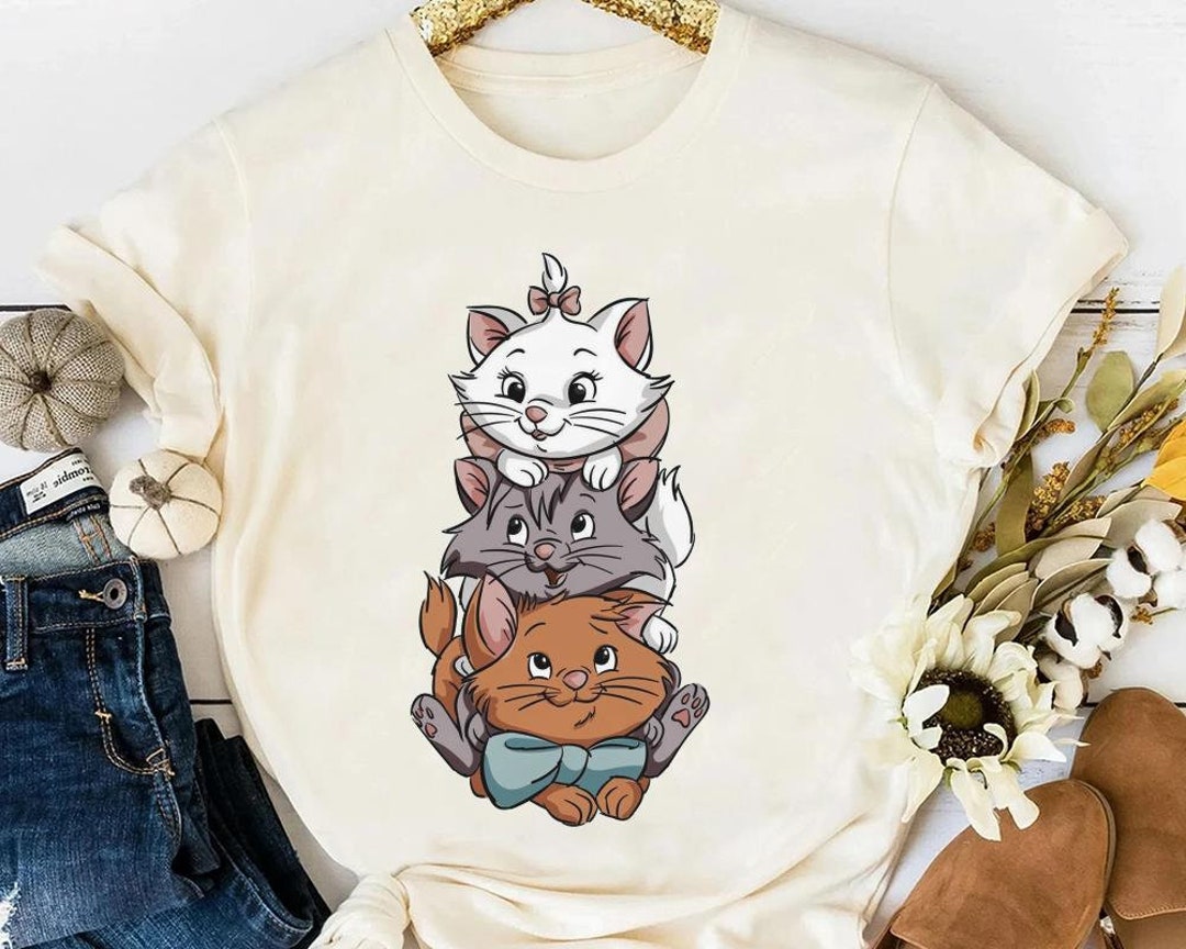 Disney the Aristocats Retro Shirt, Marie ,duchess, Toulouse Tshirt