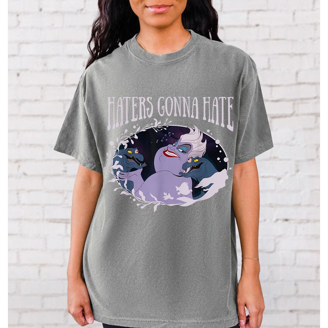 Disney Little Mermaid Ursula Haters Gonna Hate Shirt, Retro Family