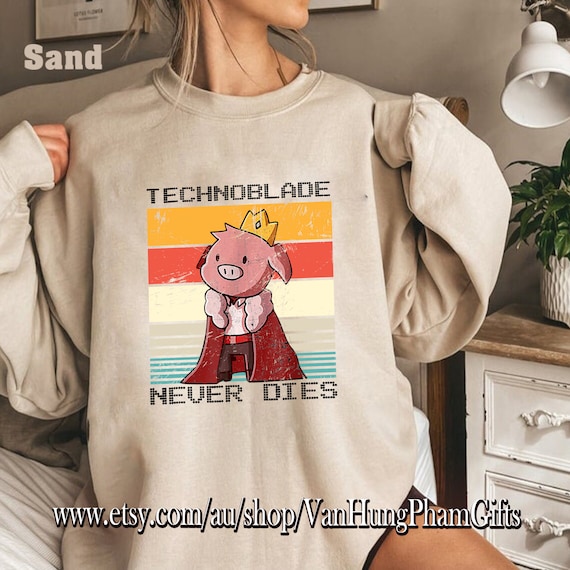 Technoblade Hoodies - Technoblade never dies Pullover Hoodie