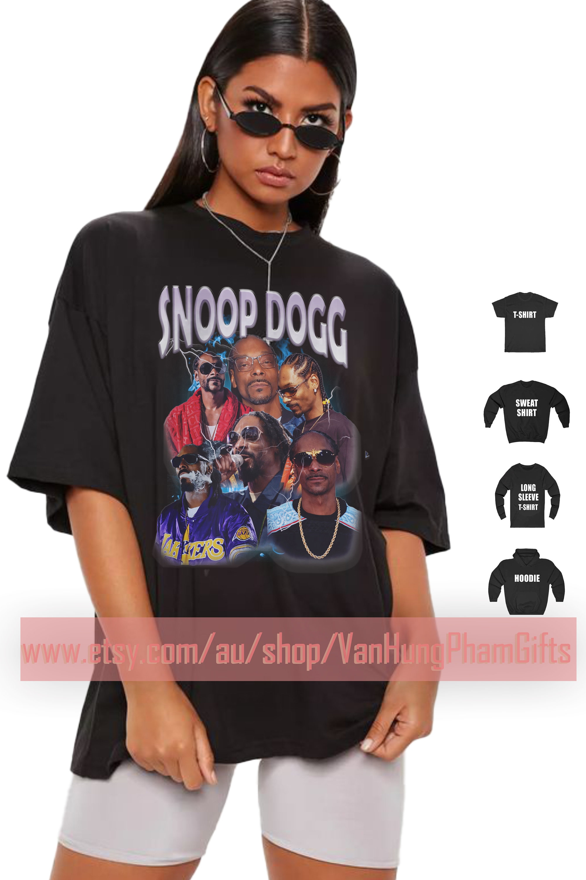 Royal Blue Bandana Snoop All Over Print T-Shirt Hoodie Fan Gifts