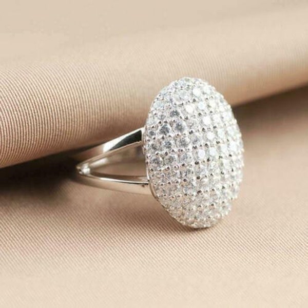 Twilight Ring, Bella Breaking Dawn Ring, 2.6 CT Diamond Engagement Ring, 14K White Gold, Wedding Promise Ring, Cluster Ring, Birthday Gifts