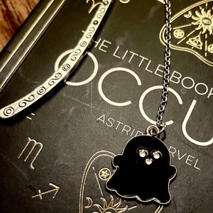 Metal spooky bookmark
