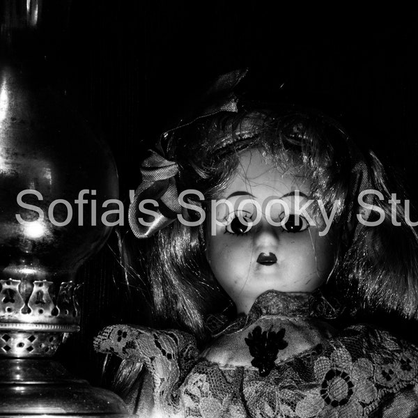 Spooky Haunted Doll Photograph